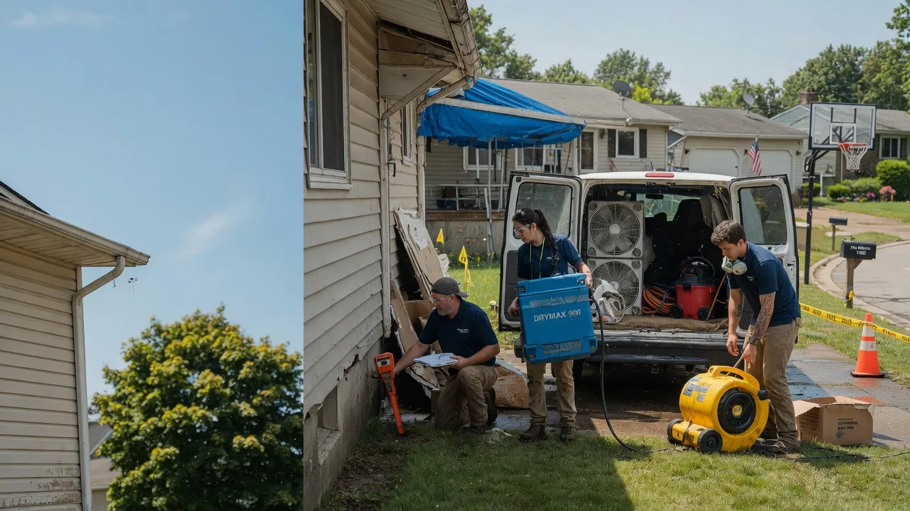Ceiling Leak Cleanup in Kinsman, OH near me